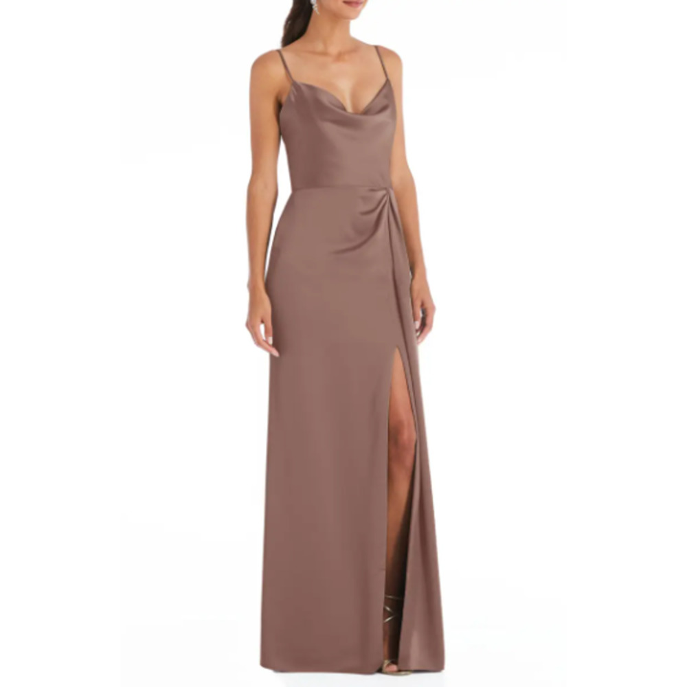Dessy Collection Cowl Neck Evening Gown Sienna
